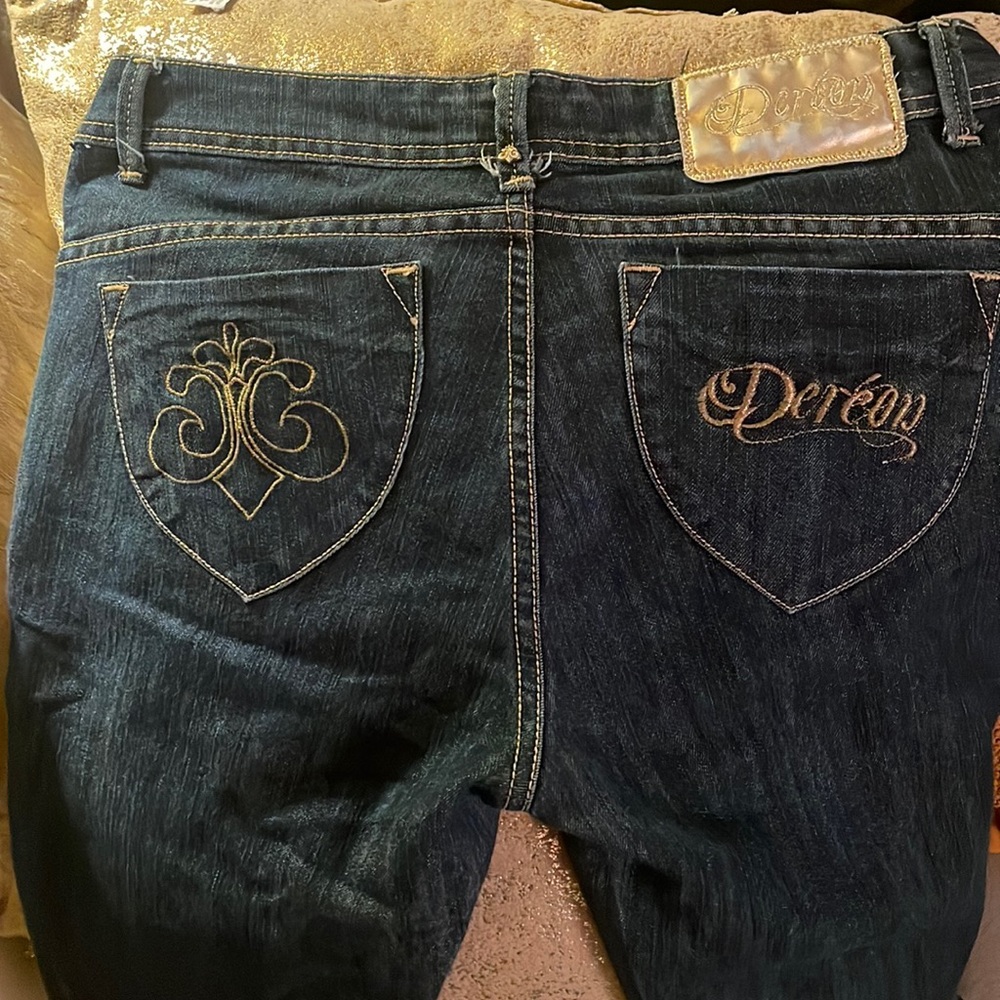 Vintage Dereon long Jean Shorts Bling